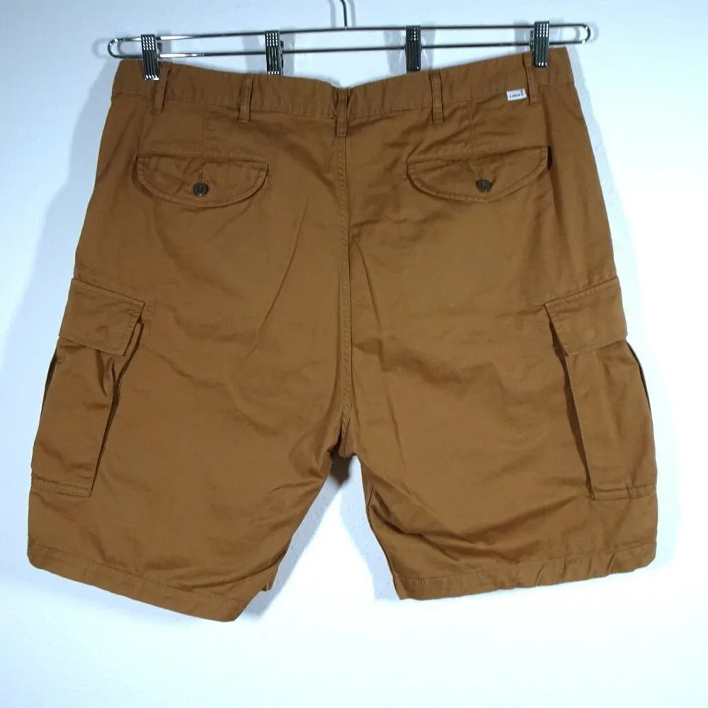 Levi's Cargo Shorts Men's Size 42 Brown Twill Loose Fit
